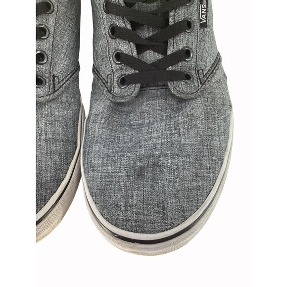Vans Gray Canvas Mens Low-Top Sneakers Size 12 - Picture 2 of 8